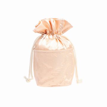 LOUNGE Drawstring Pouch Small,Pink Beige, small image number 2