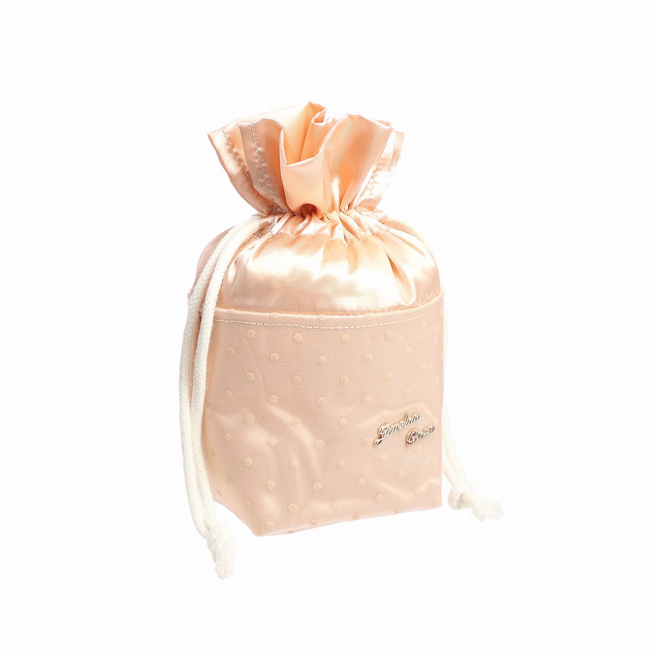 LOUNGE Drawstring Pouch Small,Pink Beige, large image number 0