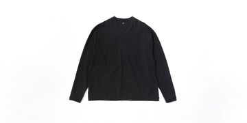 Long Sleeve Crew Neck T Shirt,Black, small image number 0