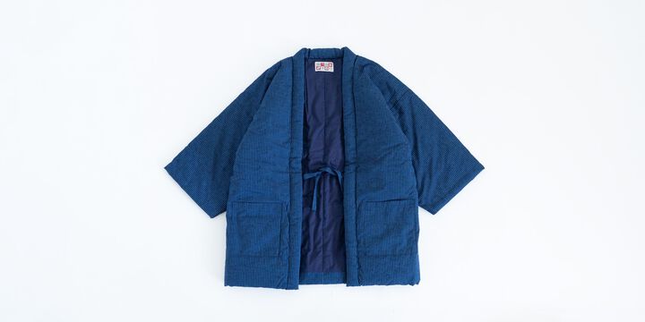 HANTEN, Japanese style short coat Traditional stripe